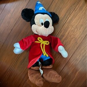 Disney Sorcerer Mickey Plush 10”